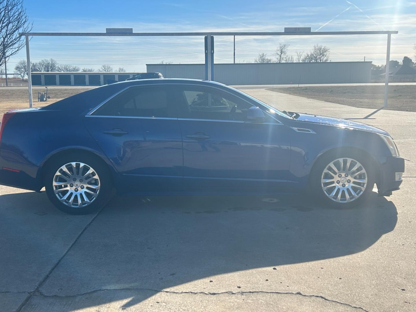 2012 BLUE /TAN Cadillac CTS CTS (1G6DS5E32C0) with an 3.6L V6 engine, AUTOMATIC transmission, located at 17760 Hwy 62, Morris, OK, 74445, (918) 733-4887, 35.609104, -95.877060 - Photo#3